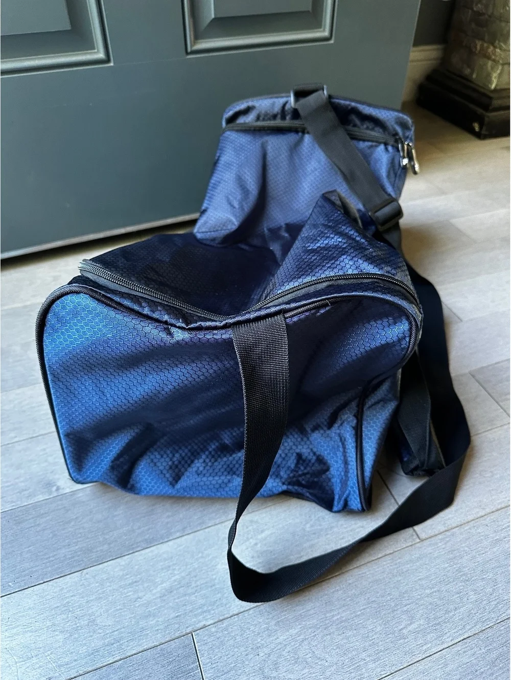 FILA Navy Blue Sports Duffle Bag Travel Gym Basketball Football Soccer Athletic